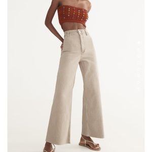 Zara marine straight jeans